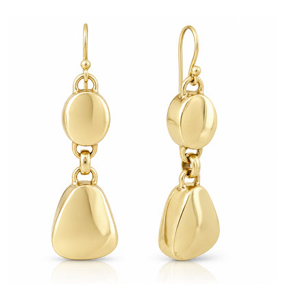 Pebble Double Drop Earrings