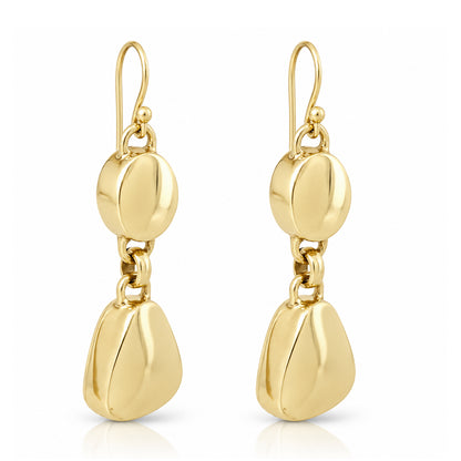 Pebble Double Drop Earrings