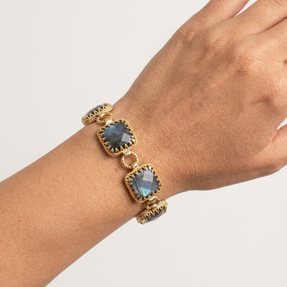 Reversible Labradorite Gem Bracelet