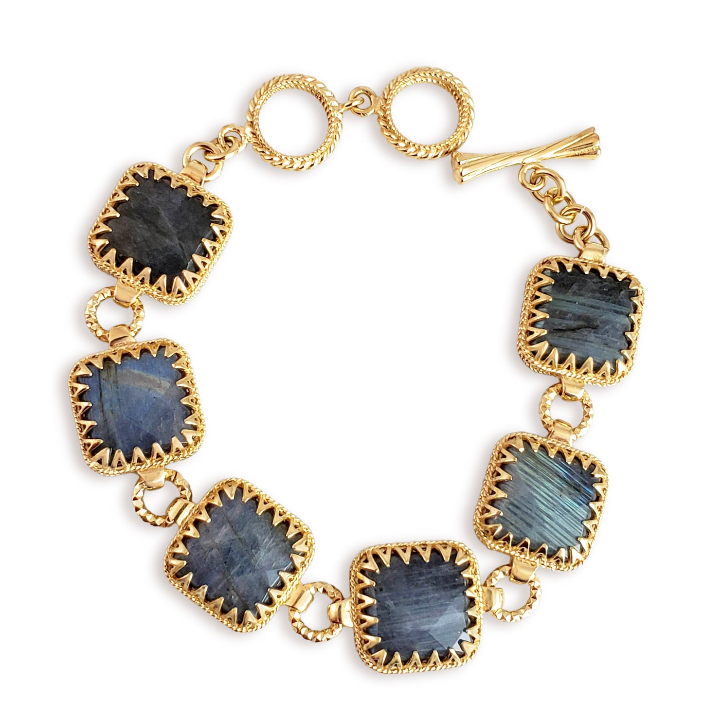 Reversible Labradorite Gem Bracelet