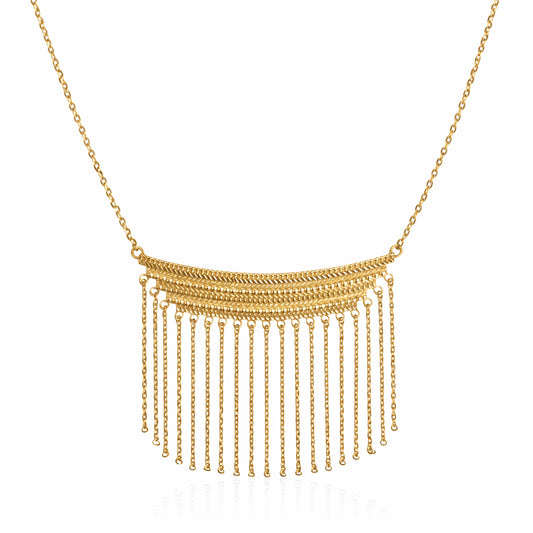 Cleopatra Collection Fringe Chain Necklace