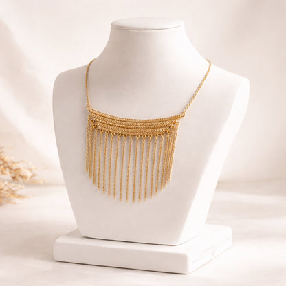 Cleopatra Collection Fringe Chain Necklace