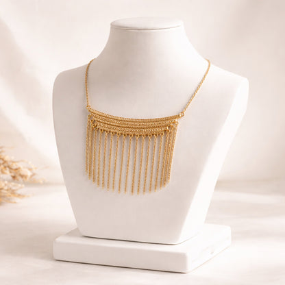 Cleopatra Collection Fringe Chain Necklace