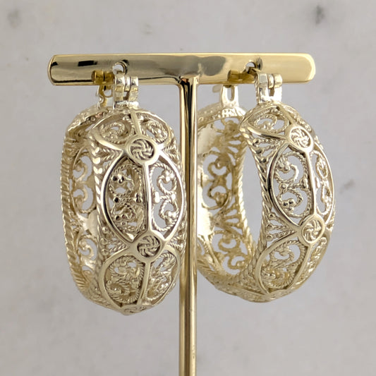 Best Seller Filigree Hoop Earrings