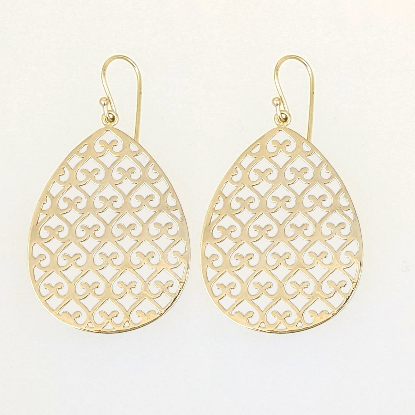 Textured Teardrop Drop Earrings
