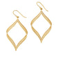 Gold Ribbon Filigree Earrings