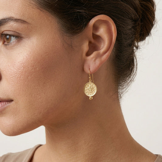 Coin Drop Earrings