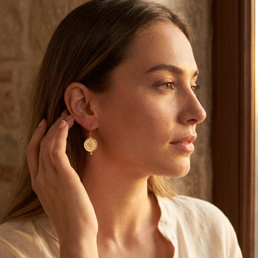 Coin Drop Earrings
