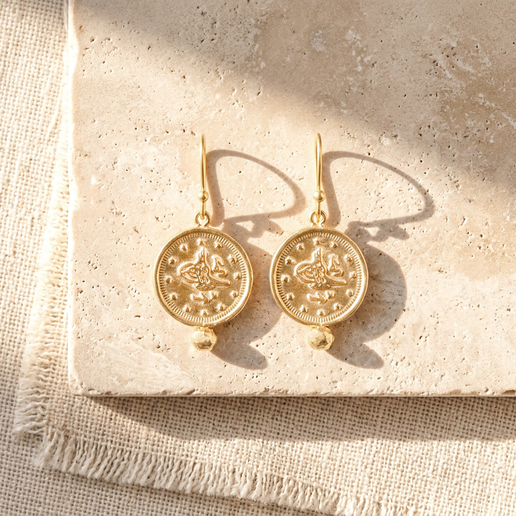 Coin Drop Earrings
