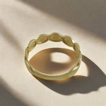 Gold Buble Ring - 10k,14k,18k - TurkishBling