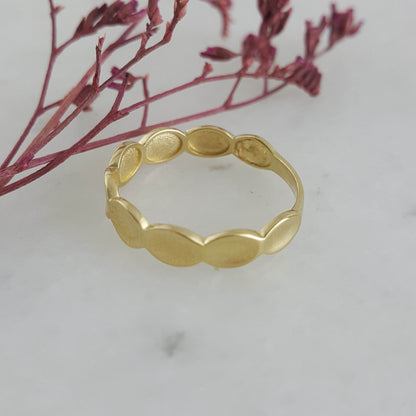 Gold Buble Ring - 10k,14k,18k - TurkishBling