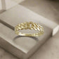 Gold Cuban Chain Link Ring - 18k, 14k,10k