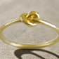 Minimalist Knot Gold Ring - 10k,14k,18k