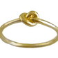 Minimalist Knot Gold Ring - 10k,14k,18k