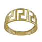 Greek Pattern Gold Ring - 10k,14k,18k
