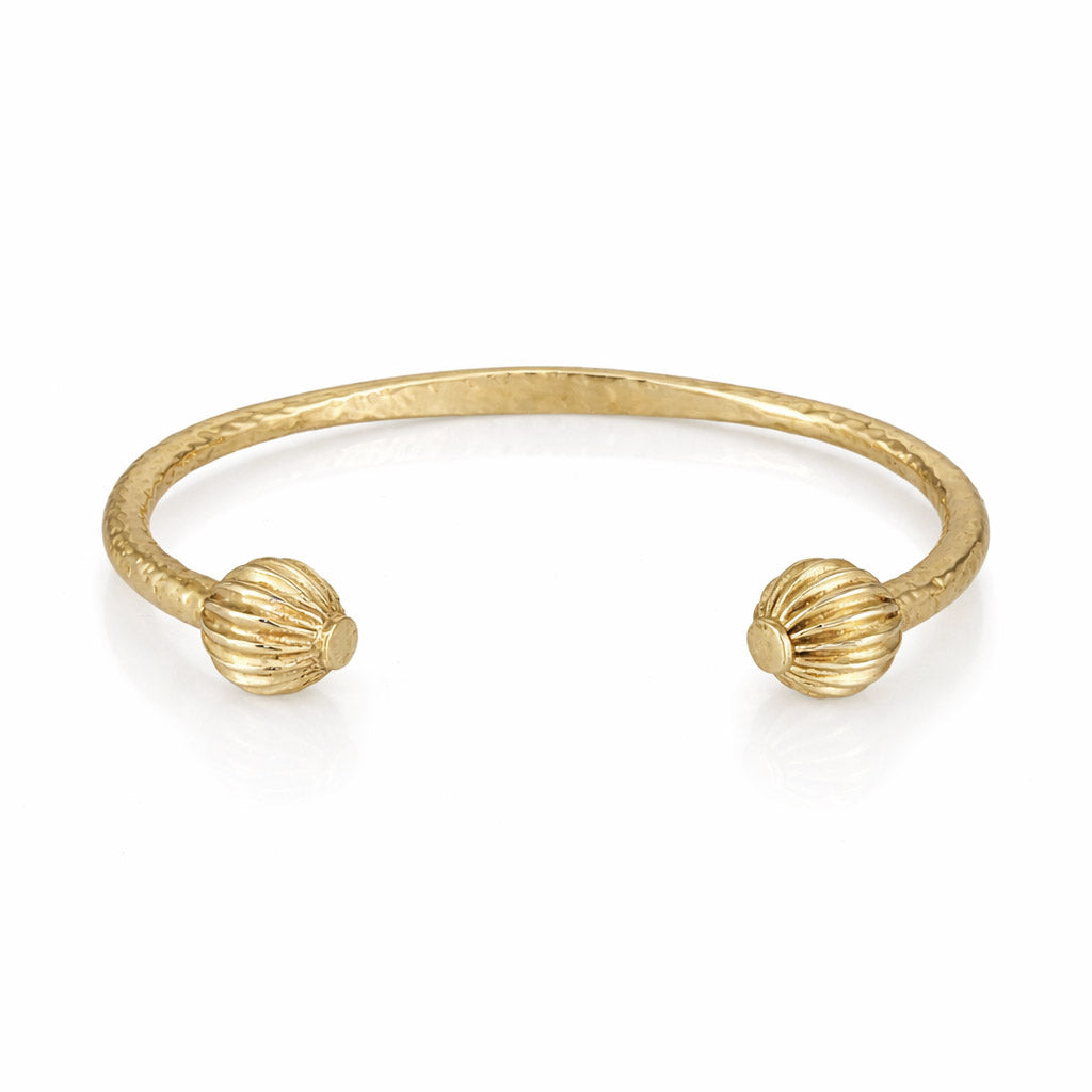 Hammered Open Cuff Bracelet