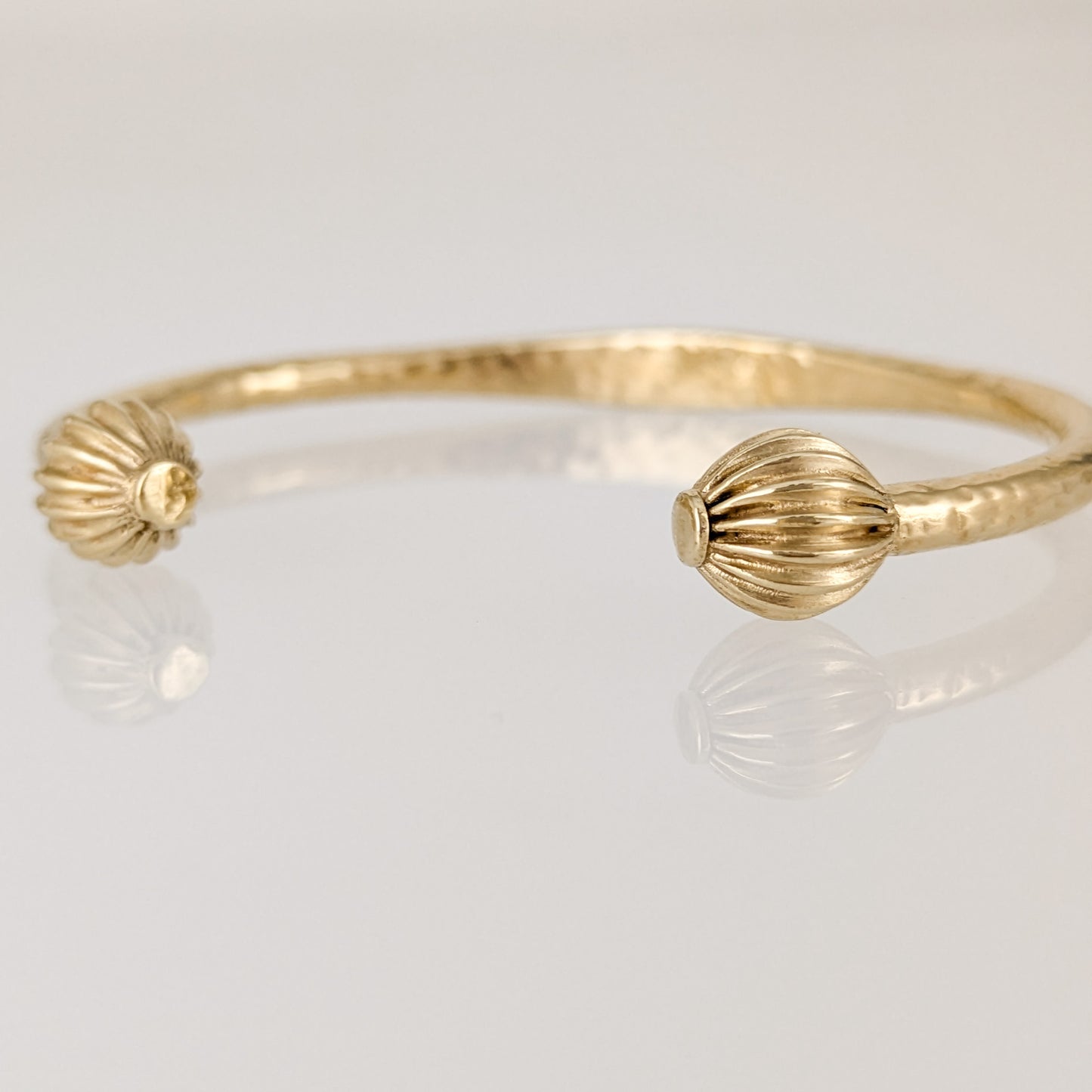 Hammered Open Cuff Bracelet
