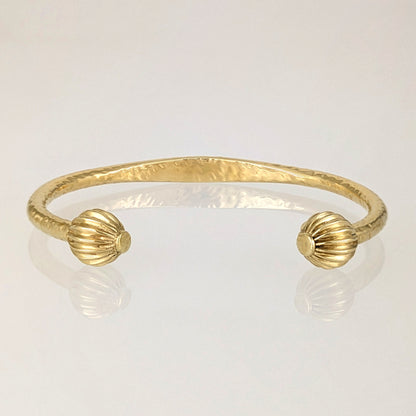 Hammered Open Cuff Bracelet