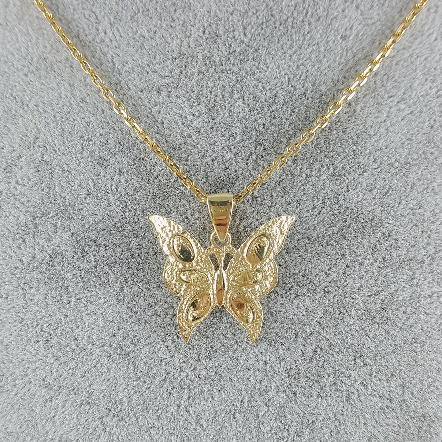 18K Gold Plated Butterfly Pendant