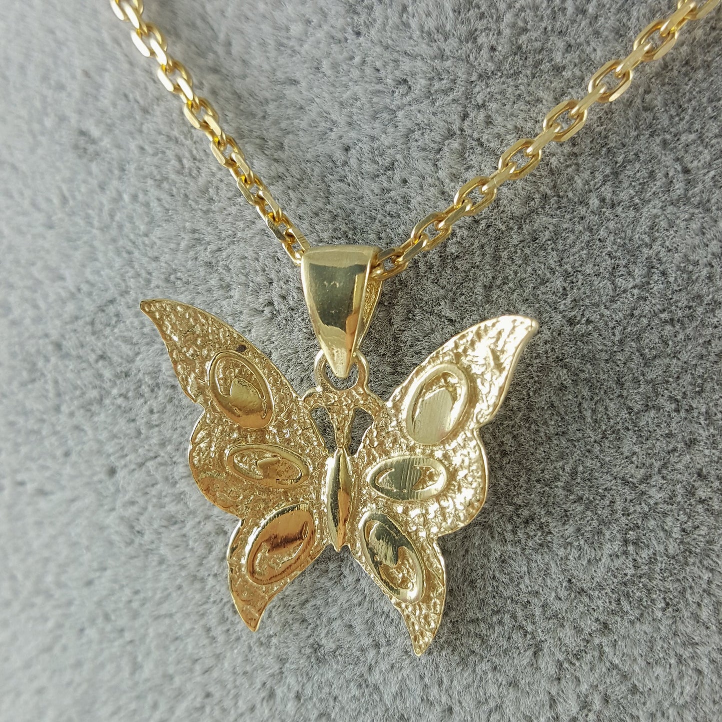 18K Gold Plated Butterfly Pendant