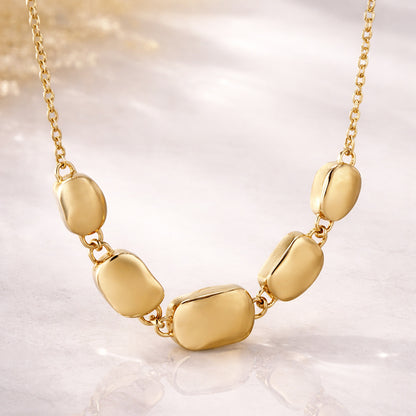 Organic Pebble Link Necklace