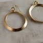 Textured Hoop Earrings on Hooks 2"