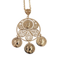 Roman Coin Filigree Pendant with 30" chain