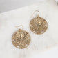 Roman Coin Filigree Statement Earrings