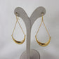 Fancy Hammered Crescent Chain Statement  Dangle Earrings