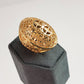 Gold Plated Elongated & Domed Filigree Ring