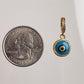 Gold Over Sterling Silver Evil Eye Charm