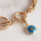 Gold Over Sterling Silver Evil Eye Charm