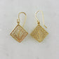 Aesthetic Filigree Square Dangle Earrings