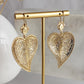 Heart Shaped Filigree Earrings