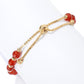 18K Gold Plated Carnelian Hamsa Bracelet