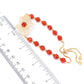 18K Gold Plated Carnelian Hamsa Bracelet