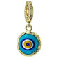 Gold Over Sterling Silver Evil Eye Charm