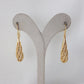 Aesthetic Gold Nightingale Filigree Teardrop Dangle Earrings