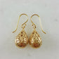 Alluring Gold Teardrop Nightingale Earrings