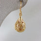 Alluring Gold Teardrop Nightingale Earrings