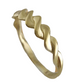 Minimalist Twisted Gold Ring - 10k,14k,18k