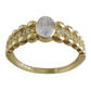 Milgrain Gold Ring with Cubic Zircon - 10k,14k,18k