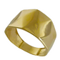 Gold Facetted High Polish Ring - 18k, 14k, 10k