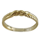 Twisted Double Band Gold Ring - 10k,14k,18k