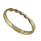 Minimalist Twist Gold Ring - 10k,14k,18k