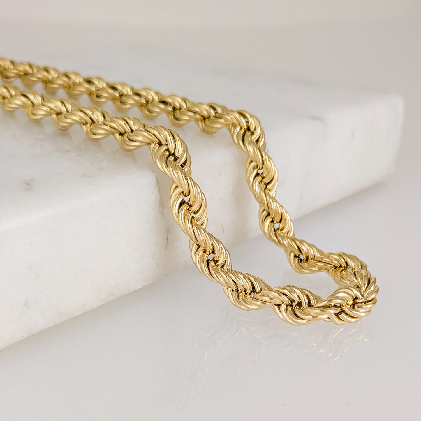 Bold Rope Chain Necklace - 10mm gauge