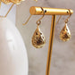 Alluring Gold Teardrop Nightingale Earrings