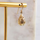 Alluring Gold Teardrop Nightingale Earrings