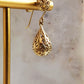 Alluring Gold Teardrop Nightingale Earrings