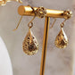 Alluring Gold Teardrop Nightingale Earrings